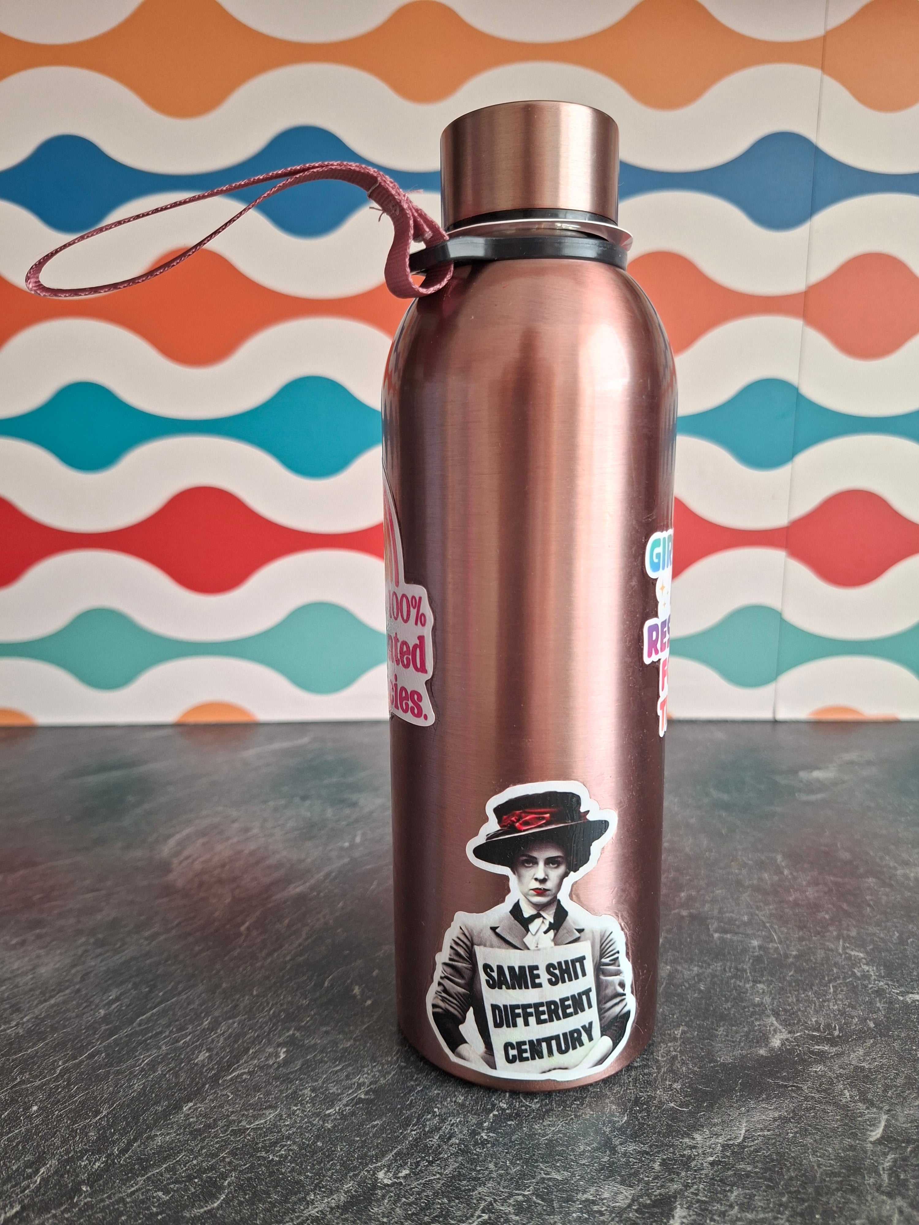 The 'Unapologetic Feminist Truth Bomb' water bottle  500ml
