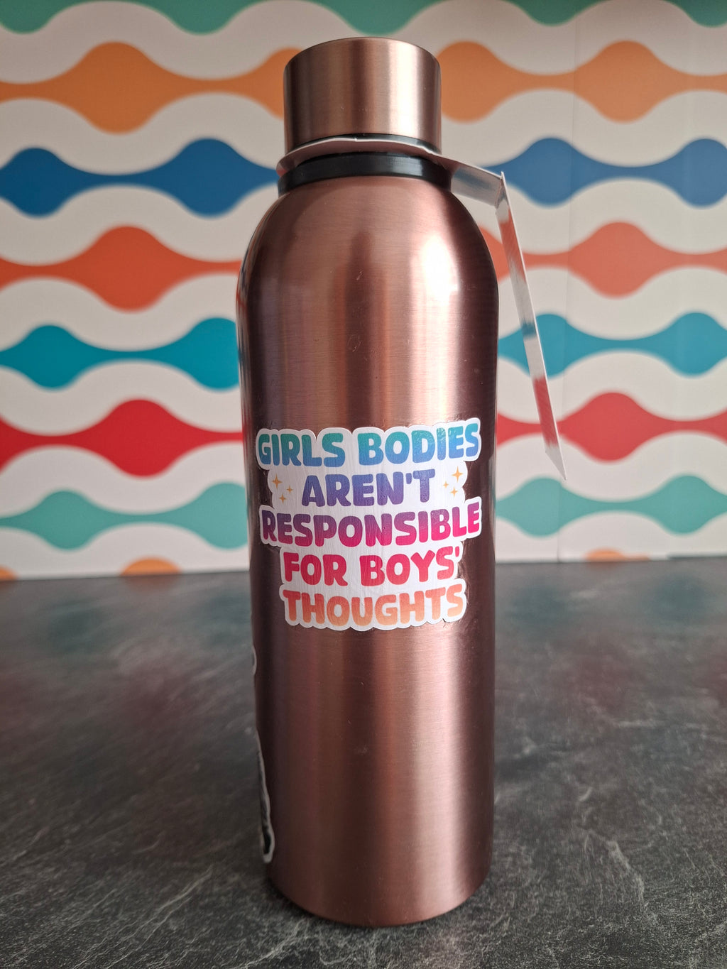 The 'Unapologetic Feminist Truth Bomb' water bottle  500ml