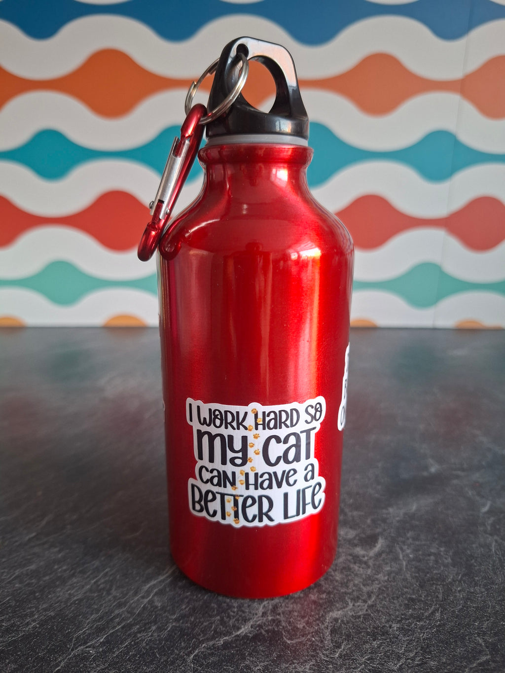 The 'Crazy Cat Lady' water bottle 400ml