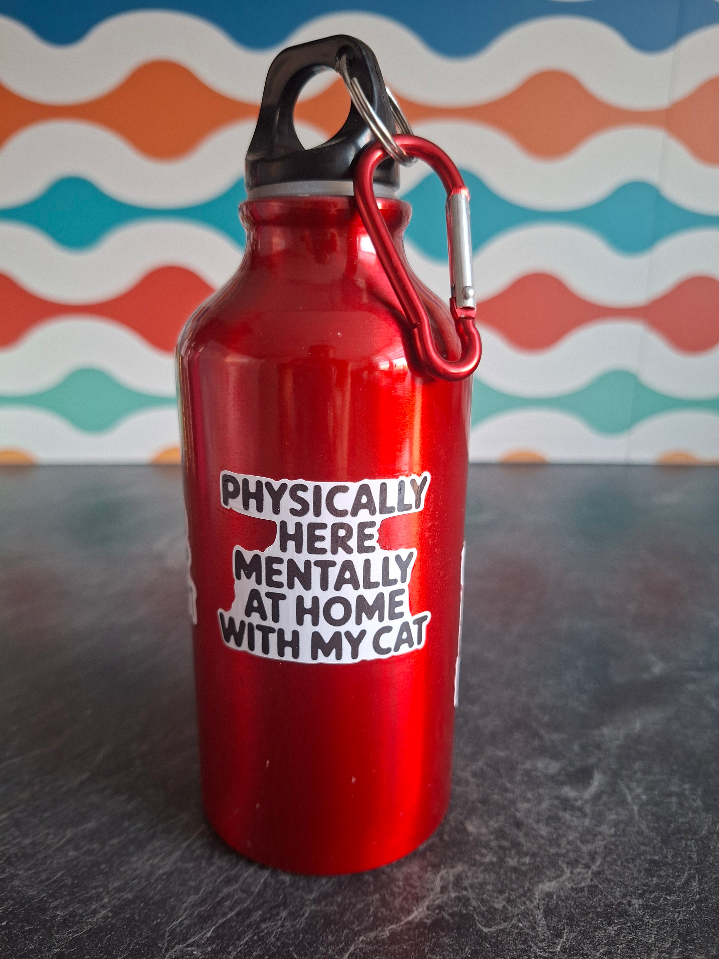 The 'Crazy Cat Lady' water bottle 400ml