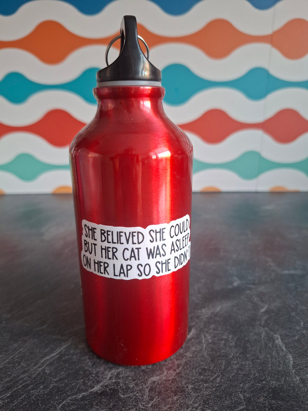 The 'Crazy Cat Lady' water bottle 400ml