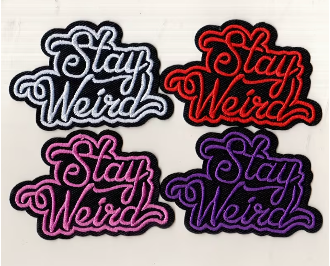 Stay weird shaped patches
