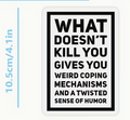 What doesnt kill you - sticker
