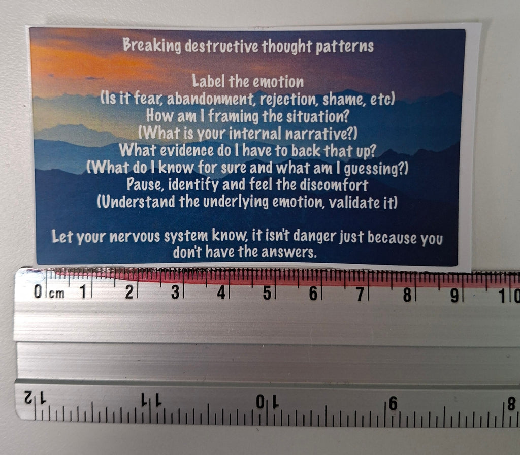 The "Nervous System Reset" Sticker