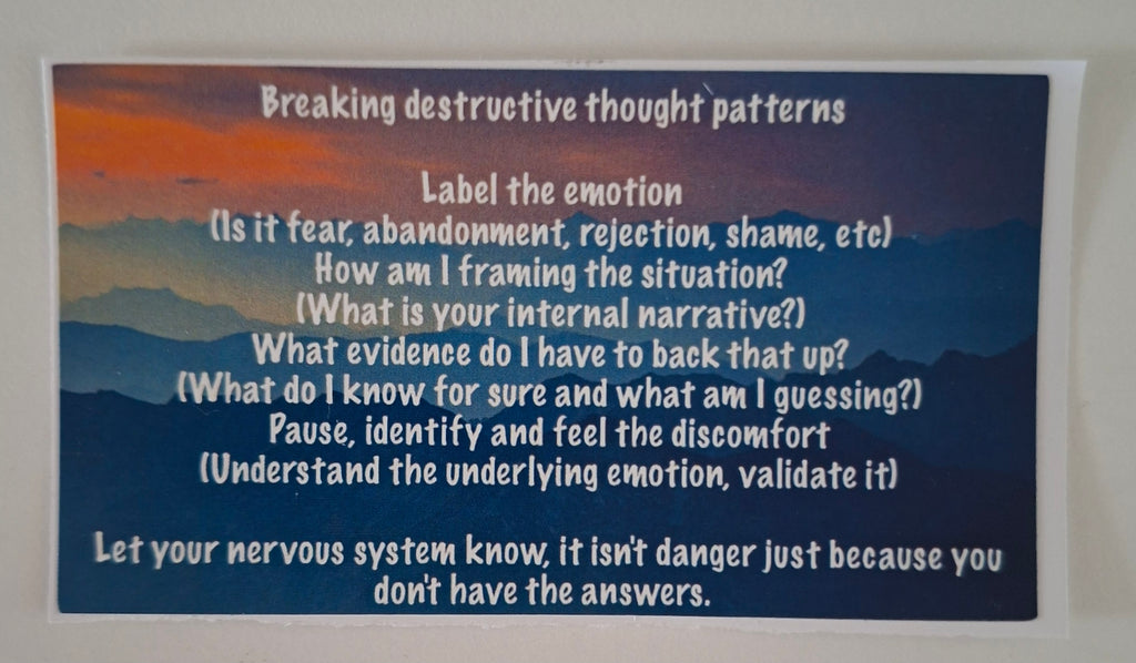 The "Nervous System Reset" Sticker