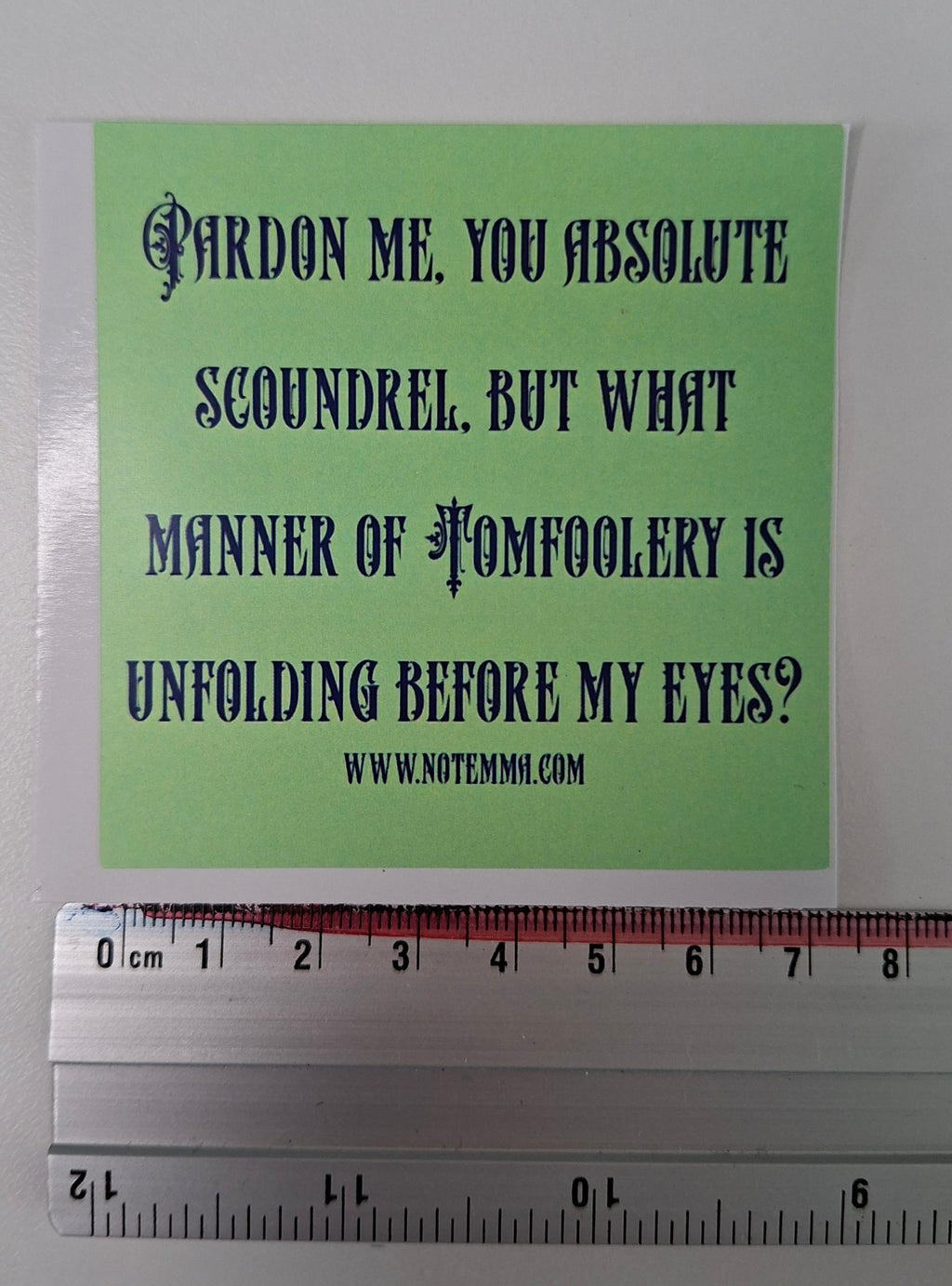 The "Victorian Gaslighting" Sticker