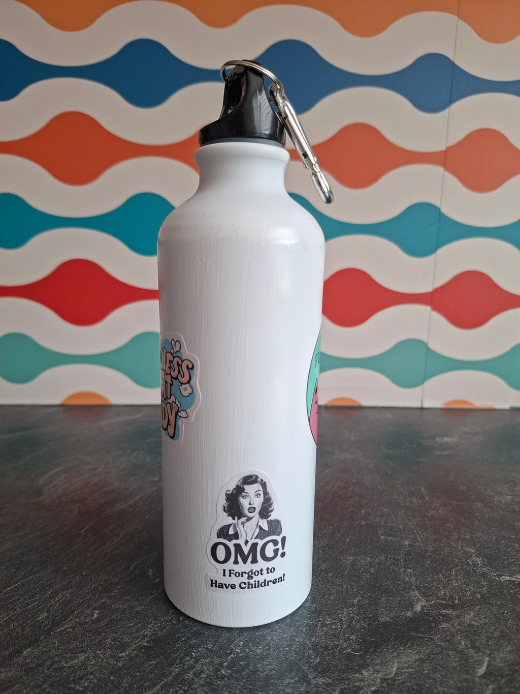 The "Proud Childless Cat Lady' water bottle  540ml