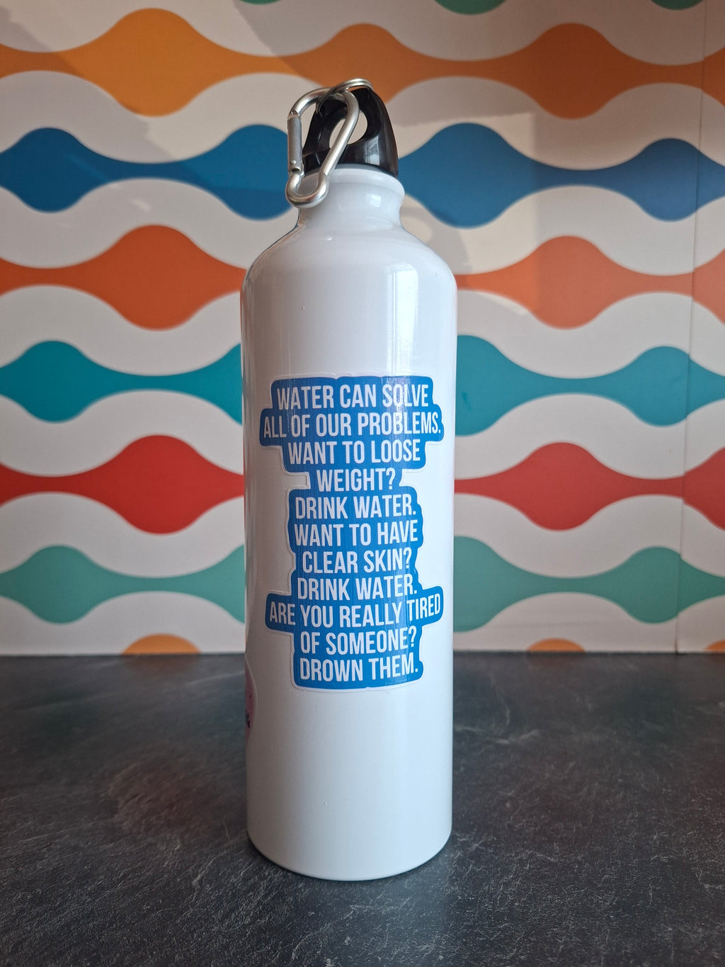 The "Hydrated & Unhinged" water bottle 800ml