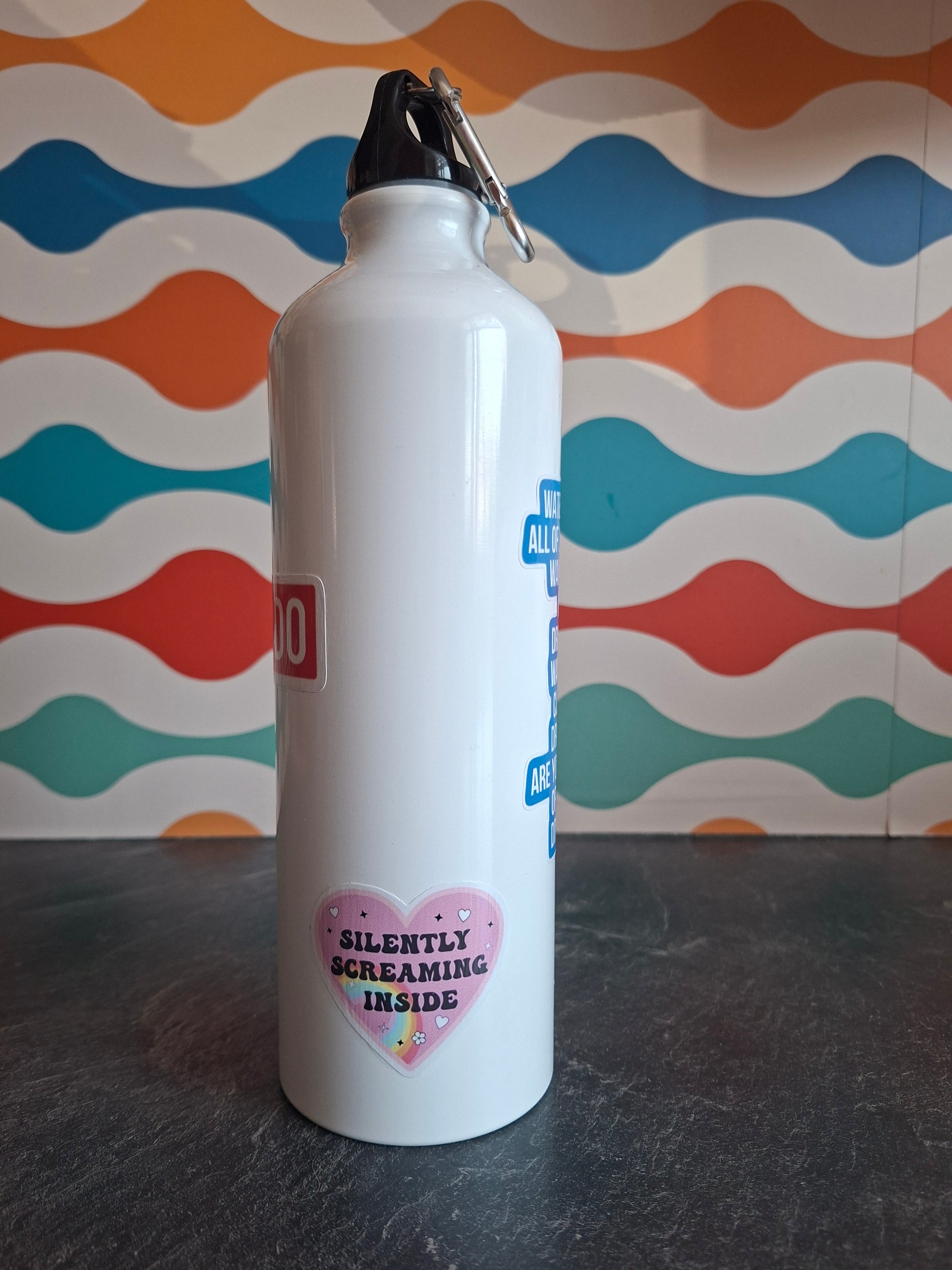 The "Hydrated & Unhinged" water bottle 800ml