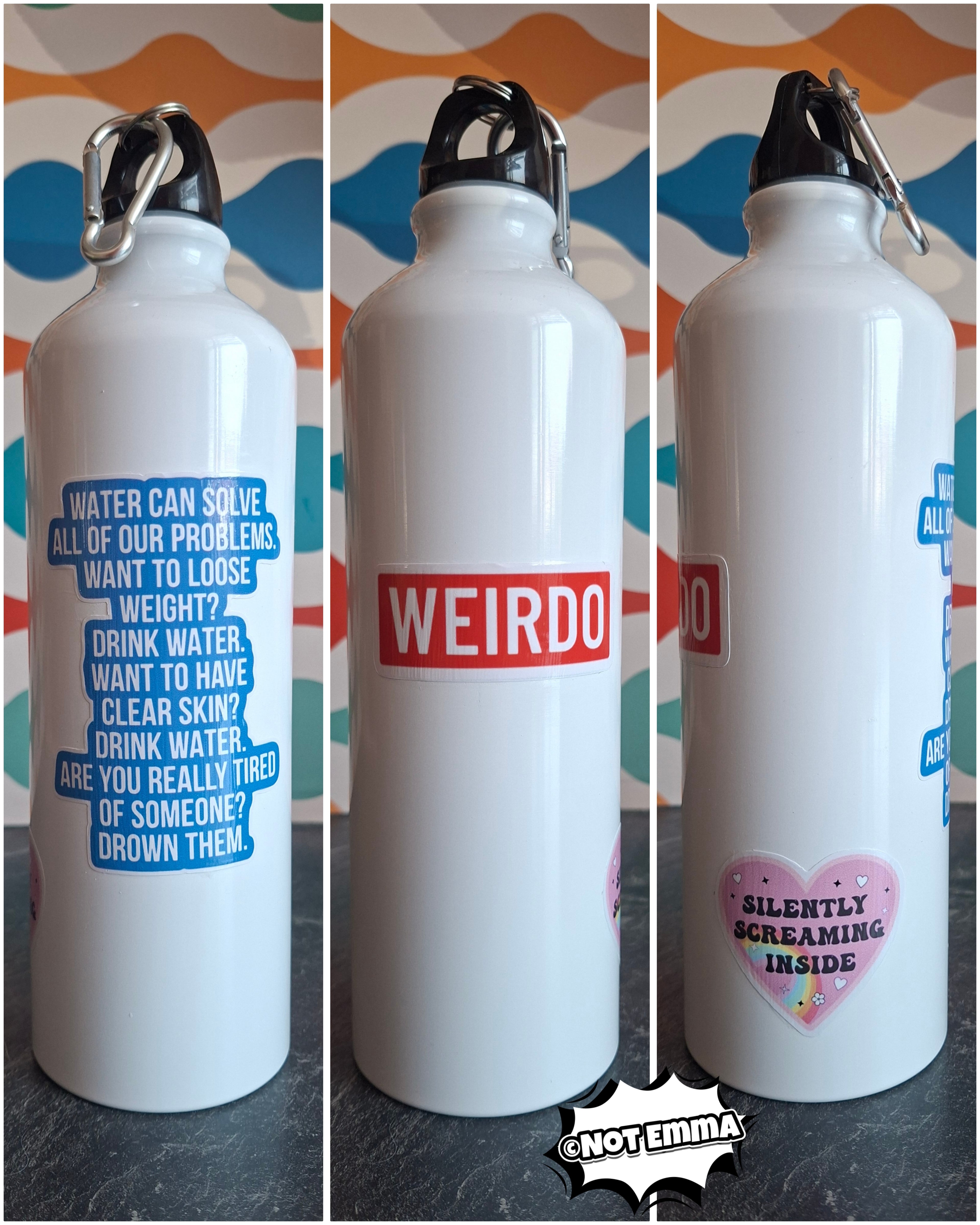 The "Hydrated & Unhinged" water bottle 800ml