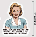 Adulting and meds - stickers