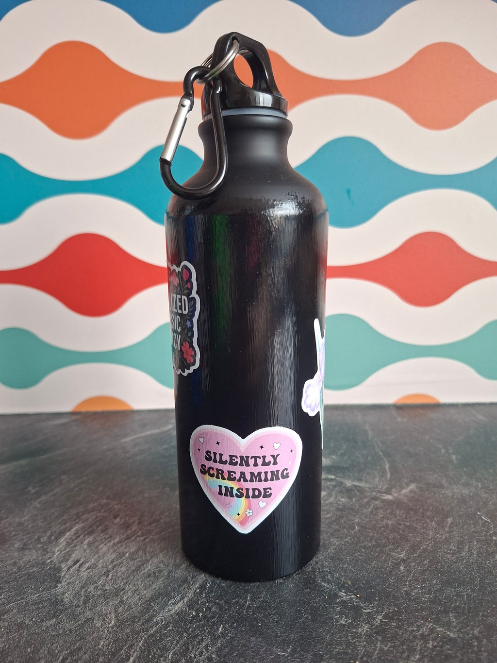 The "Adulting & Emo Meltdown" water bottle 540ml