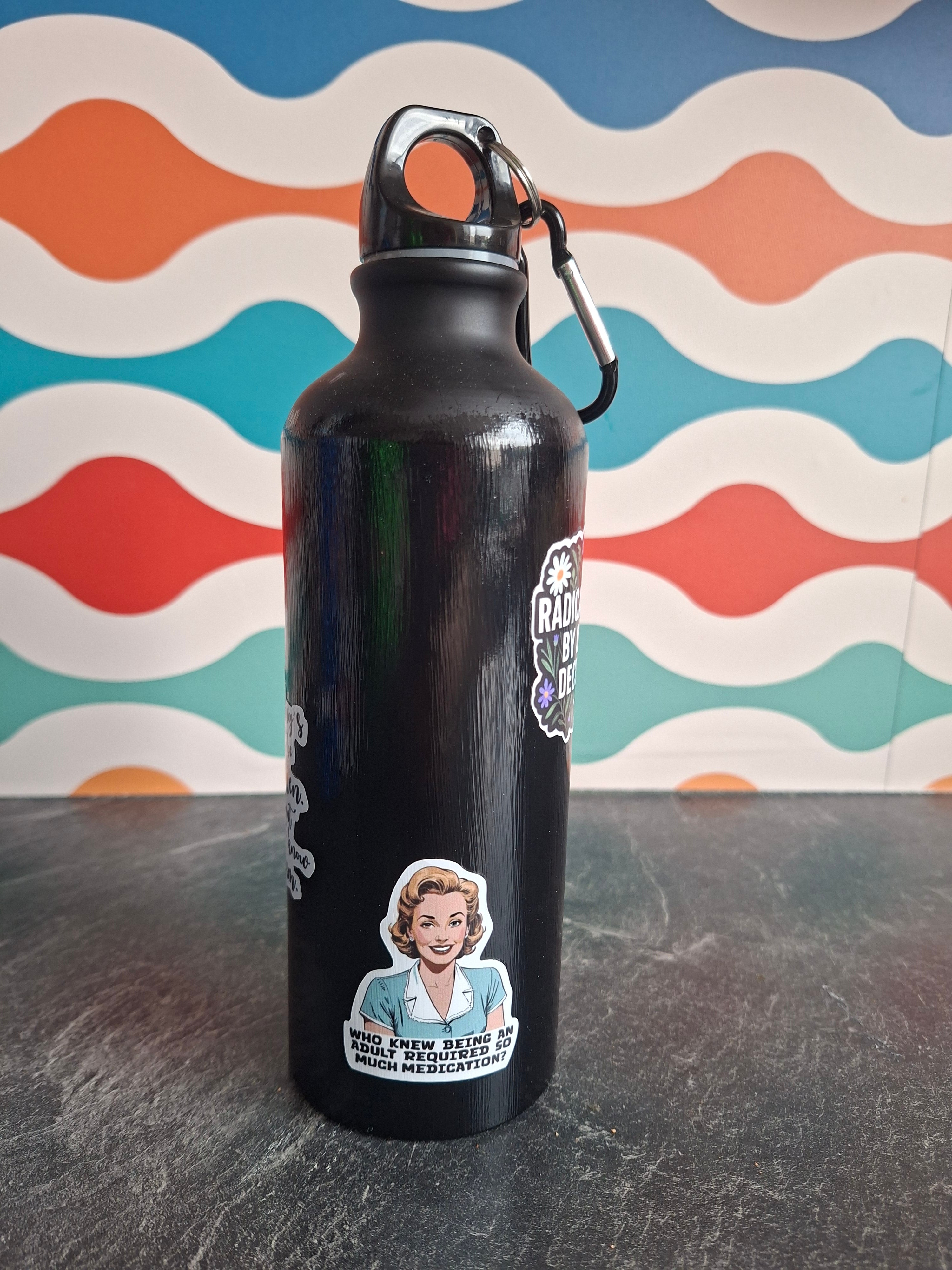 The "Adulting & Emo Meltdown" water bottle 540ml