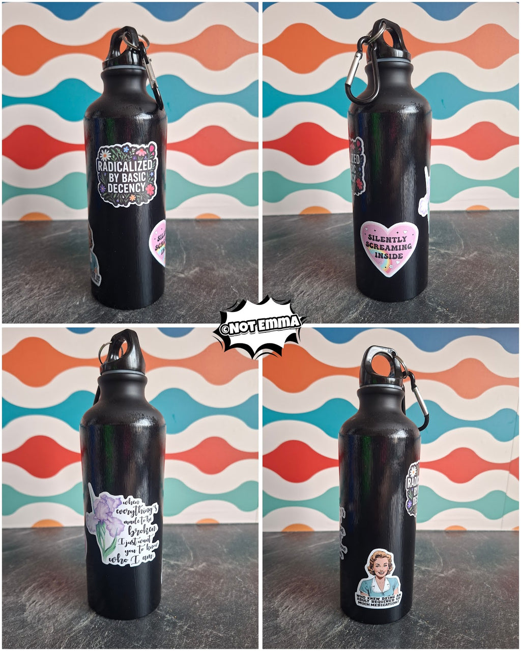 The "Adulting & Emo Meltdown" water bottle 540ml