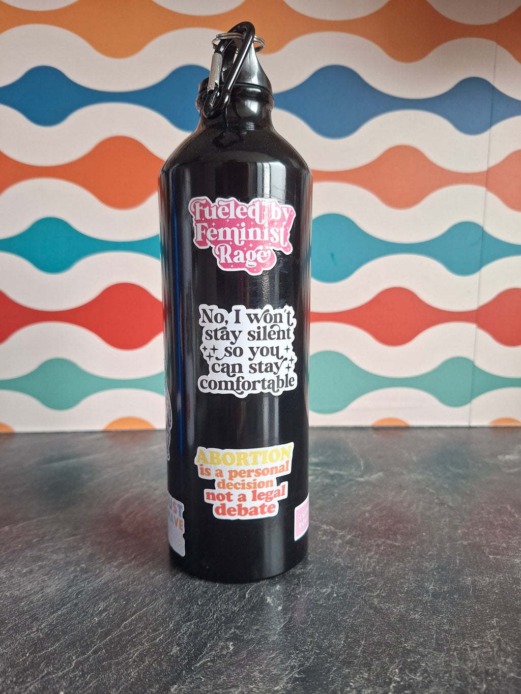 The "Uncomfortable Silence" water bottle 800ml
