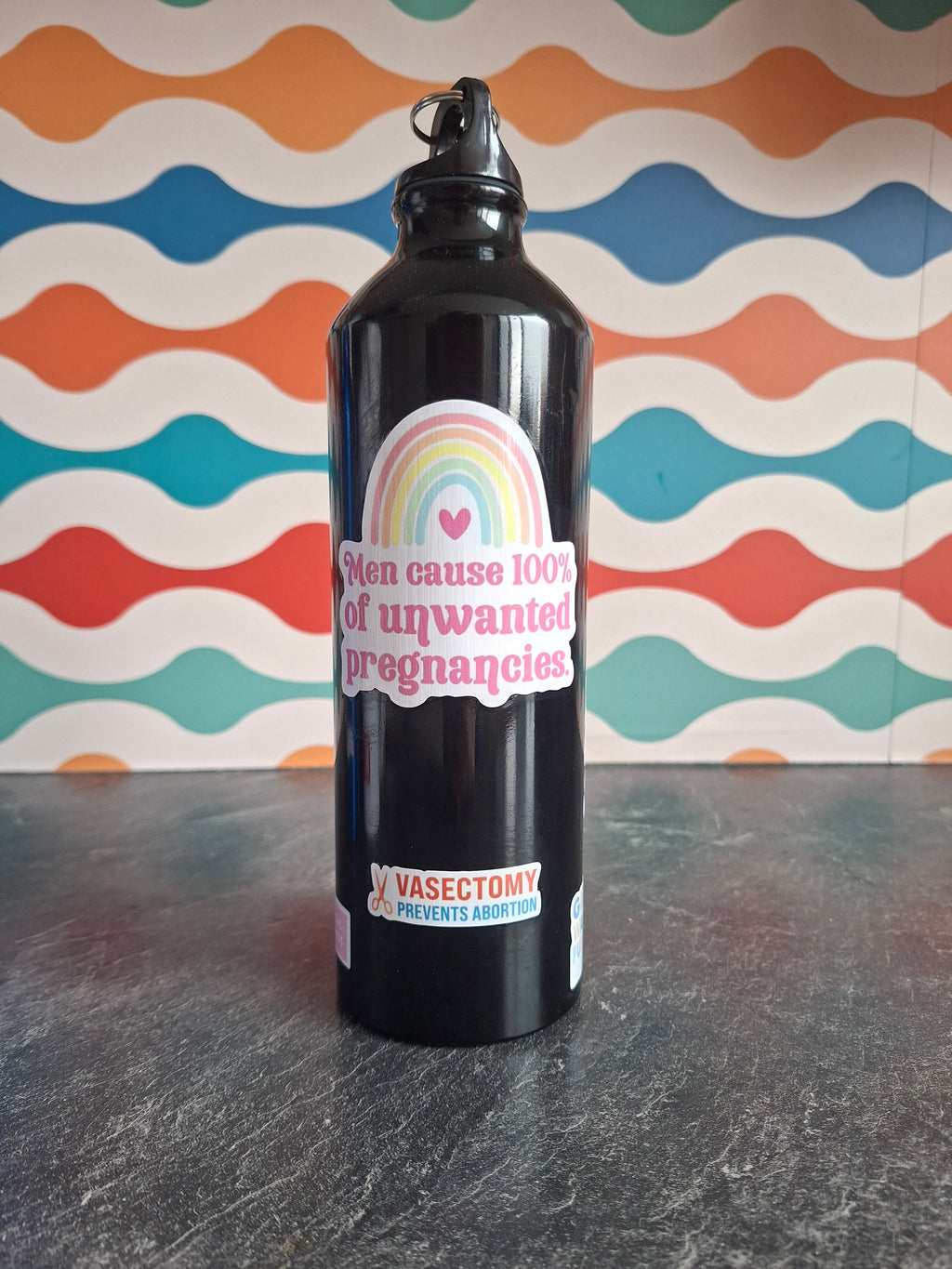 The "Uncomfortable Silence" water bottle 800ml