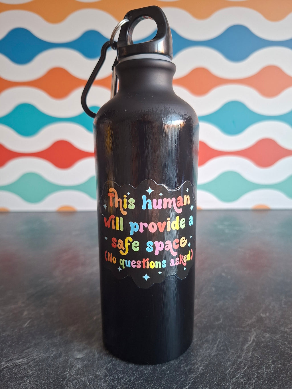 The "Cozy & Weird Emotional Support" water bottle 540ml