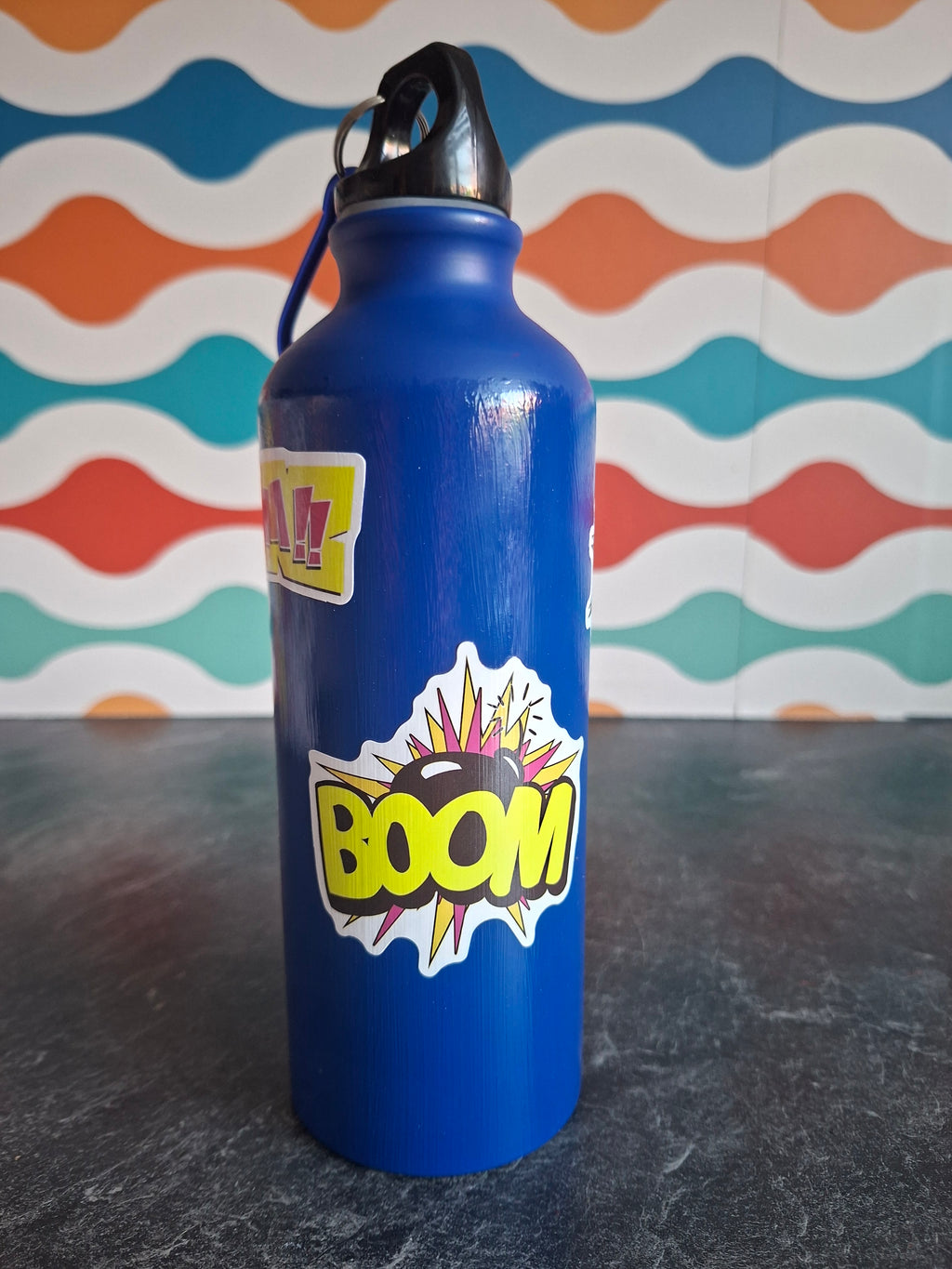 The "Hydrate Like A Superhero" water bottle 540ml