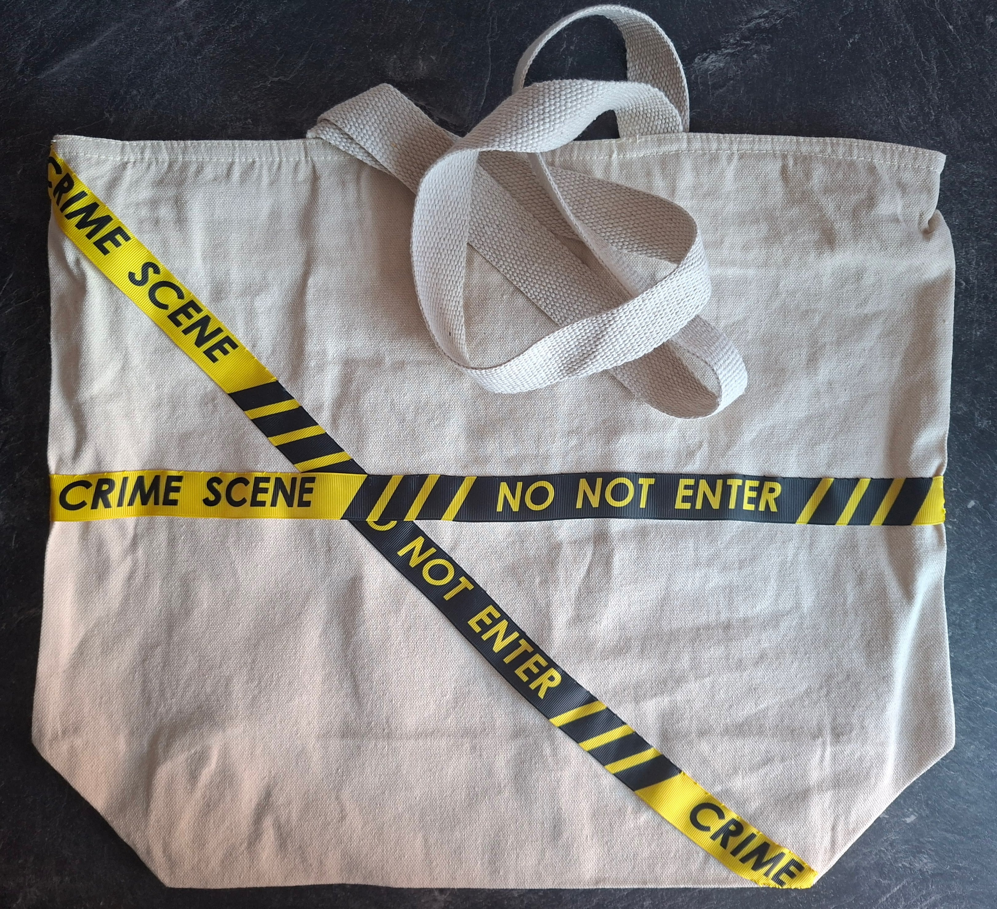 The 'Walking Crime Scene' market tote bag