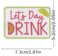'Let's day DRINK' patch