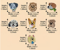 Dog head shaped patches
