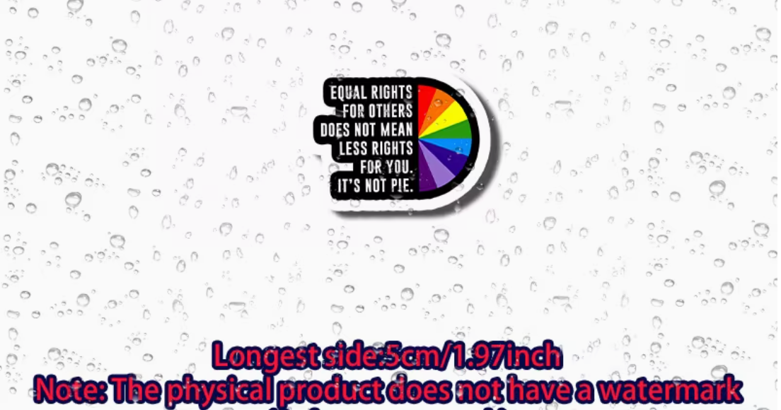 Equality is not a pie - sticker
