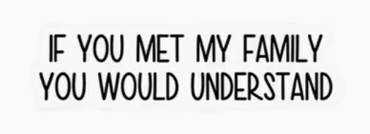 If you met my family - sticker