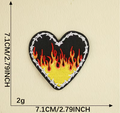Firey heart - patch