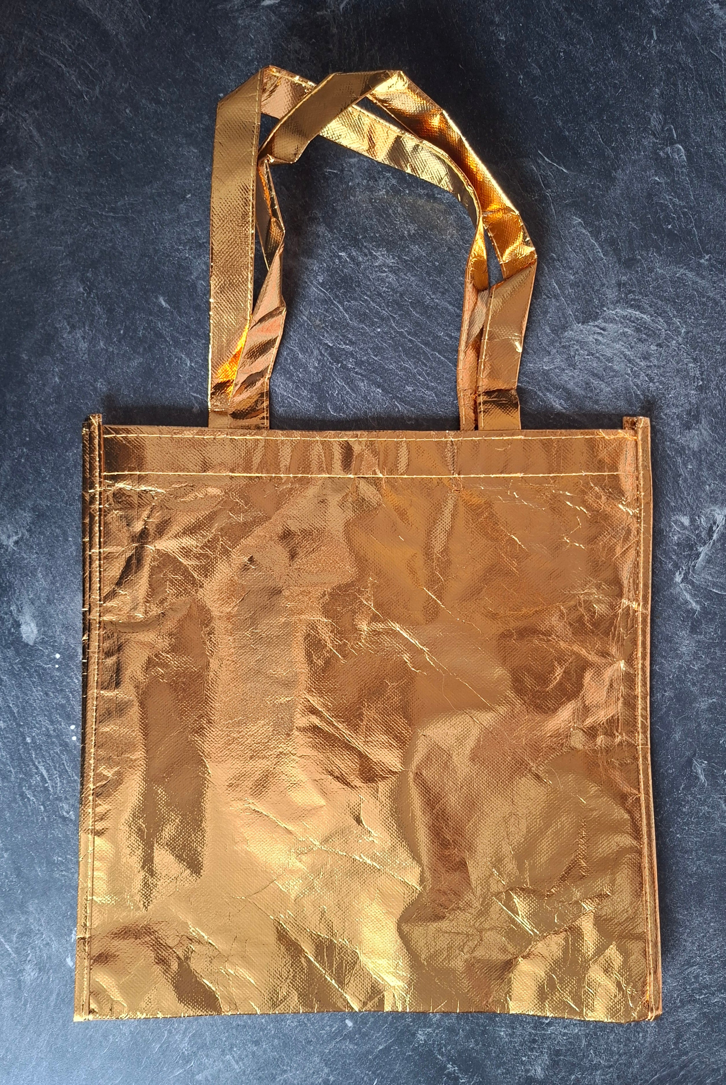 The "No Such Thing as Too Gay" Metallic tote