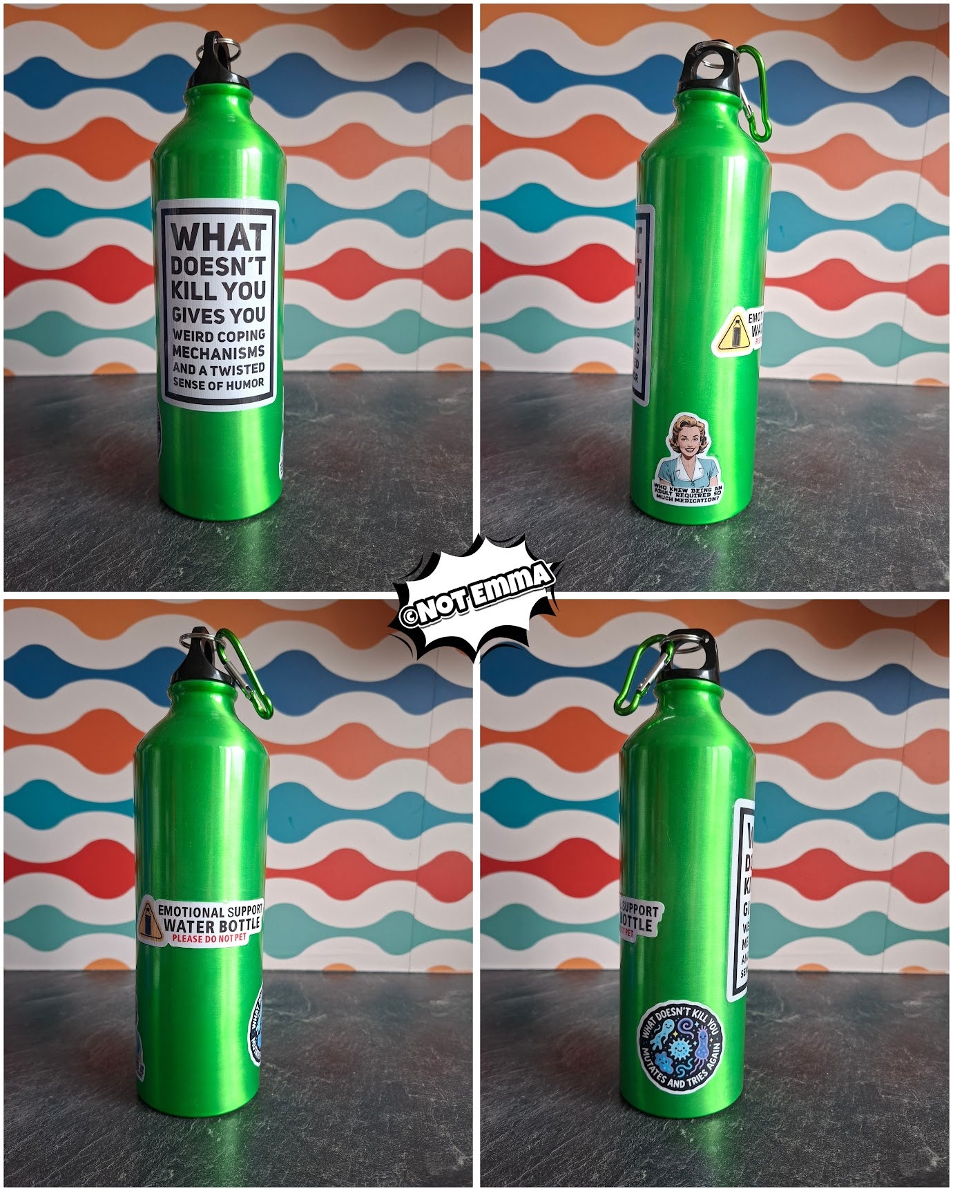 The "Medicated & Highly Resilient" water bottle 800ml