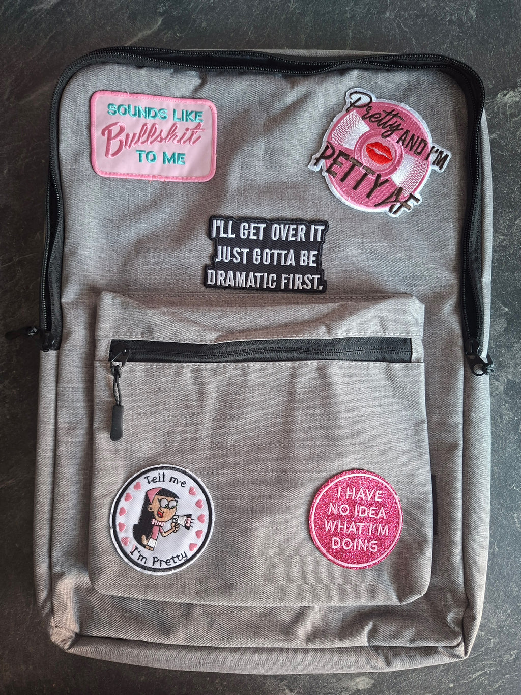 The 'beautifully dramatic, delightfully petty, and hilariously honest energy' laptop backpack