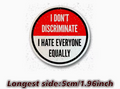 Hate equally - sticker