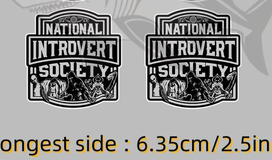 National Introvert Society - sticker