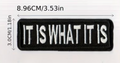 It is what it is patch