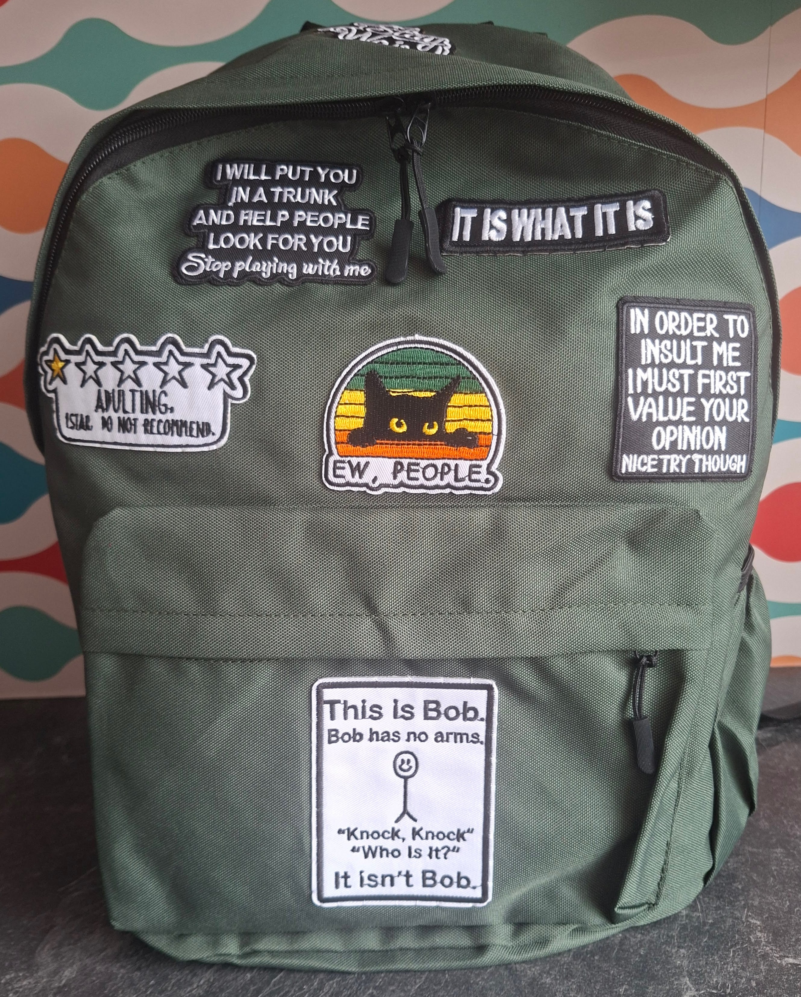 The 'Much More Anti-Social Than Planned' backpack