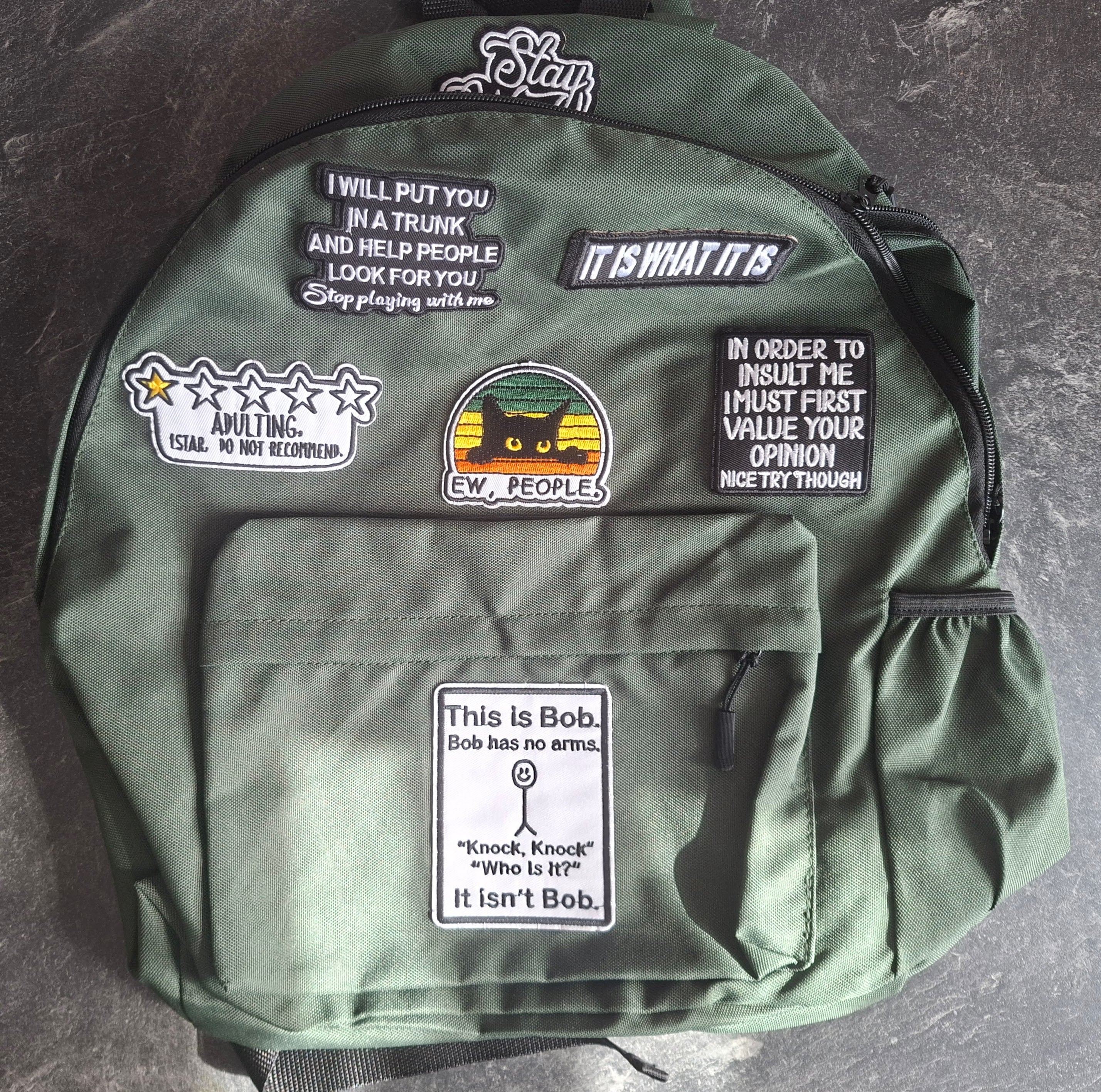 The 'Much More Anti-Social Than Planned' backpack