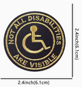Not all disabilities are visible patch