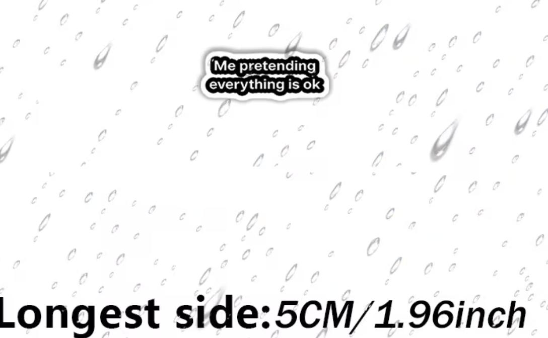 Pretending - sticker