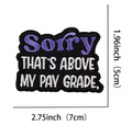 Above pay grade patch