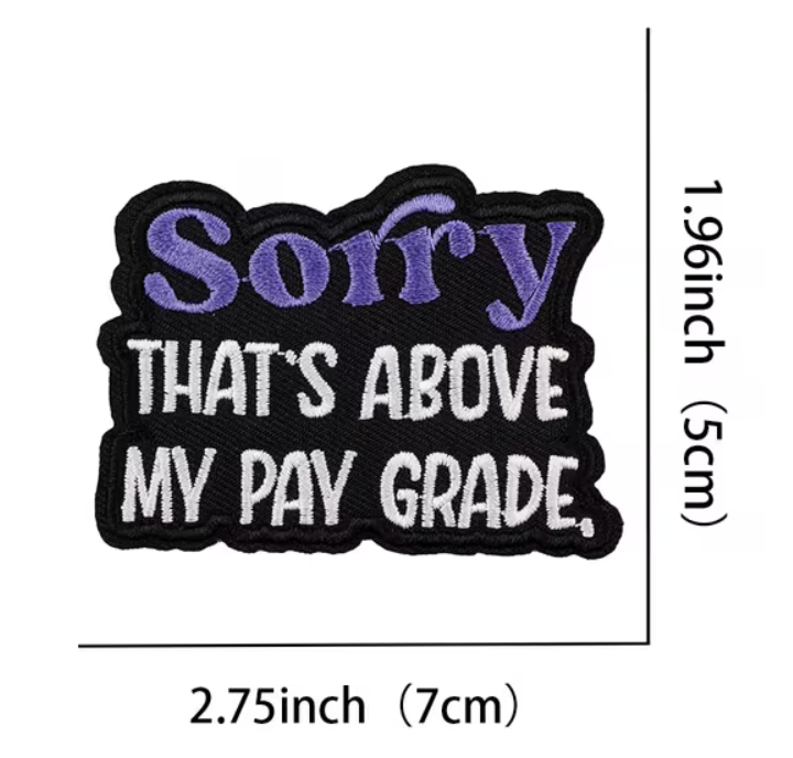 Above pay grade patch
