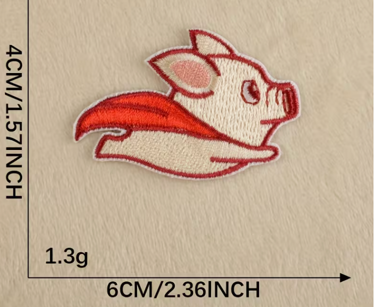 Flying pig patch
