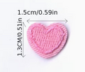 Small pink heart patches