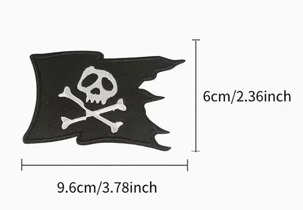 Pirate shaped patch - patch