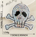 Sequin skull patch