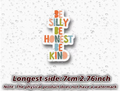 Silly, honest, kind  - sticker
