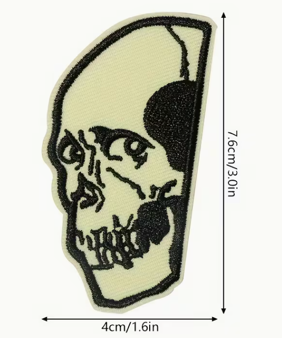 Skeleton head patch