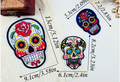 Calaveras for the Day of the Dead skull patches
