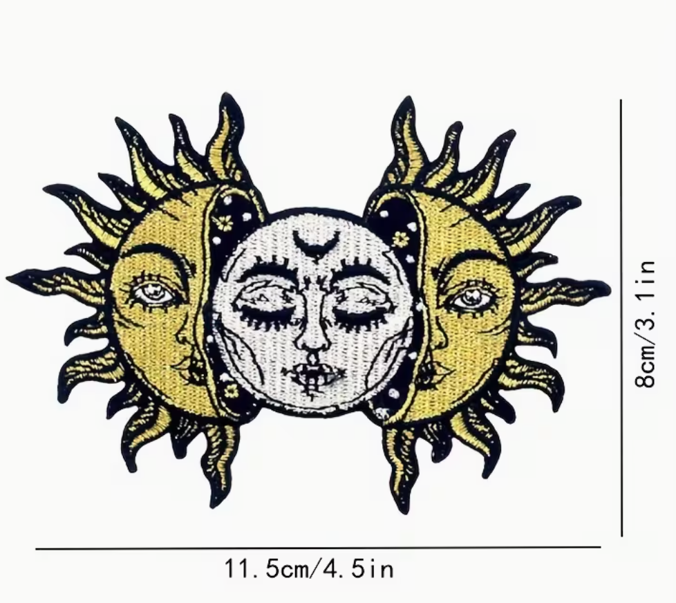 Sun moon tarot patches