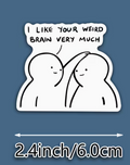 Weird brain - sticker