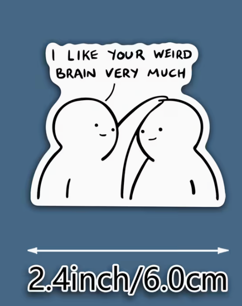 Weird brain - sticker